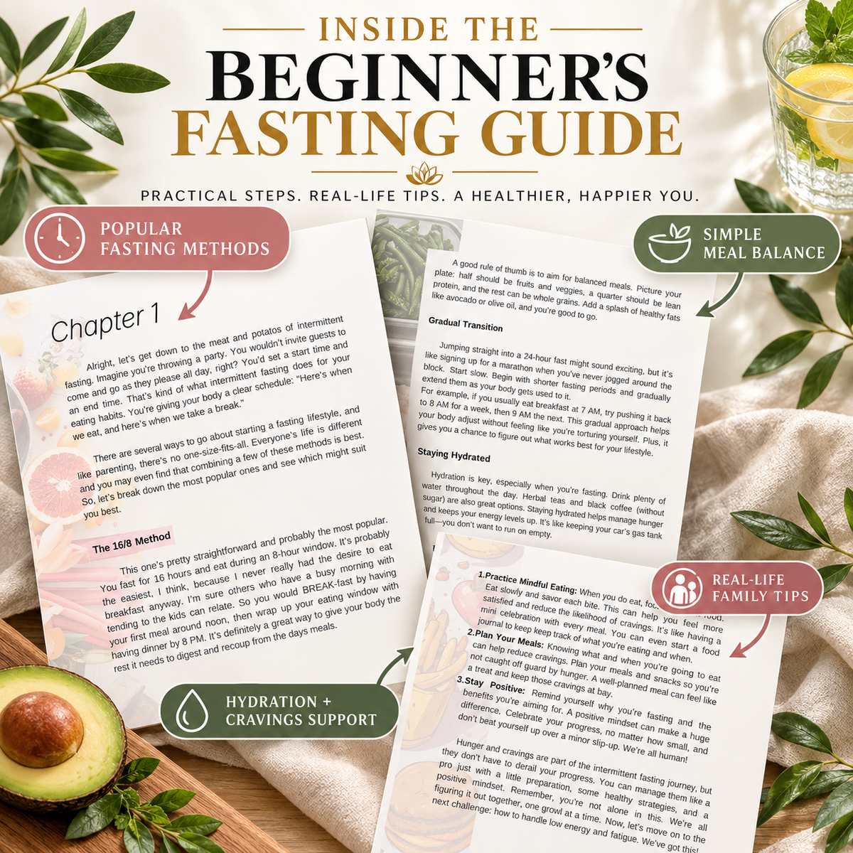 Inside preview of the Beginner's Guide to Intermittent Fasting